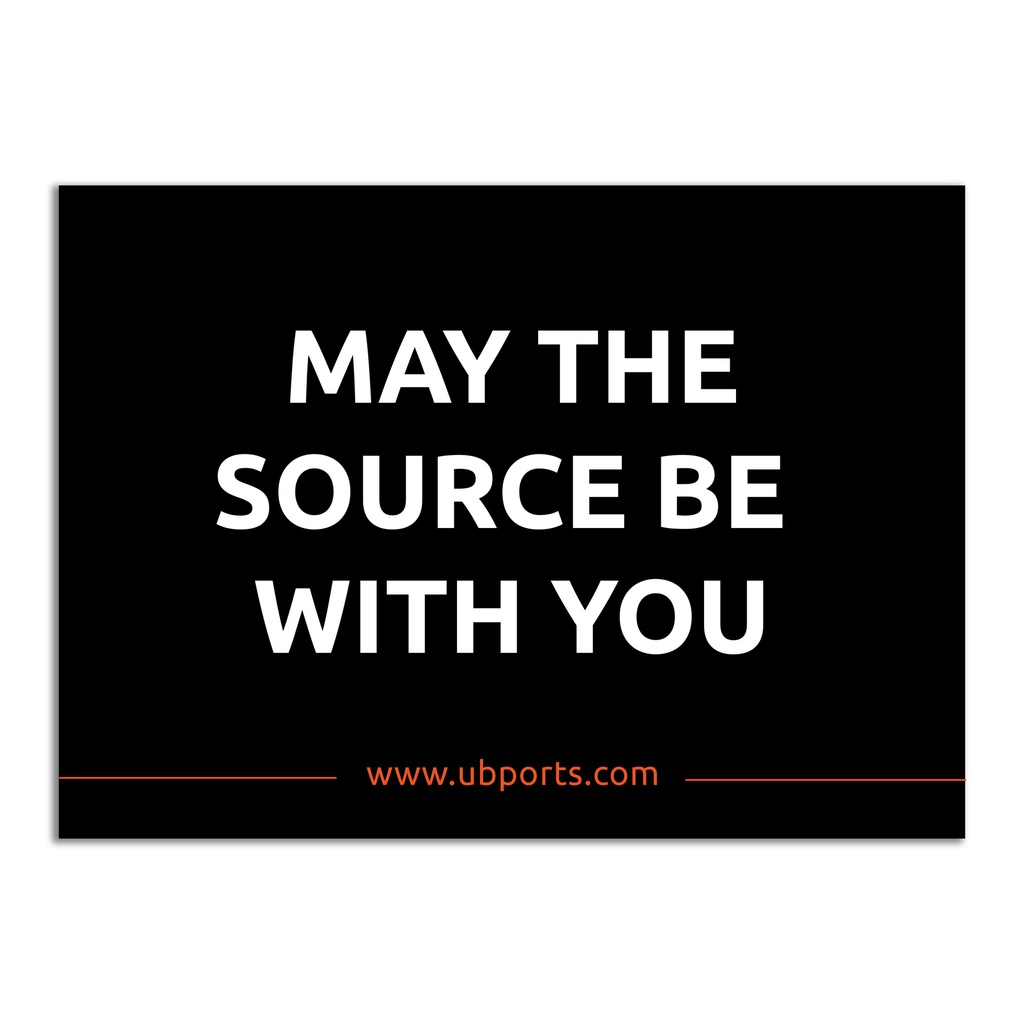 Sticker – May the source be with you
