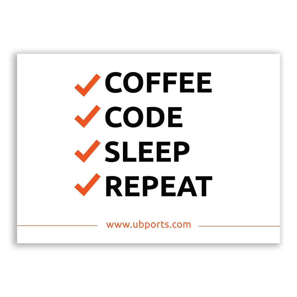 Sticker – Coffee Code Sleep Repeat